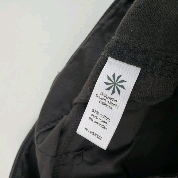 Athleta Skinny Cargo Pant Womens 6 Gray/Brown Casual Nylon Blend Zip Pocket - Picture 6 of 10